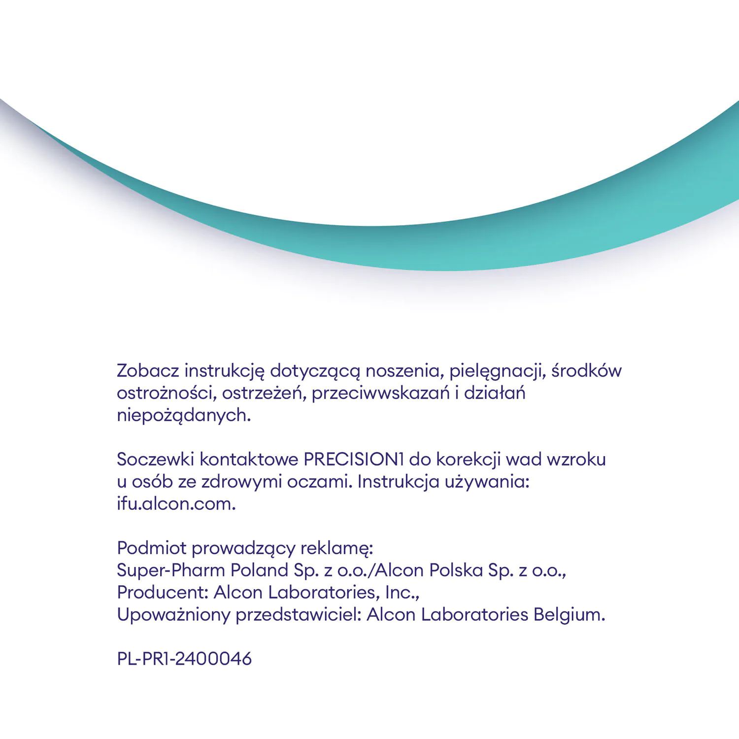 Precision 1, Soczewki kontaktowe jednodniowe, Moc -06.00