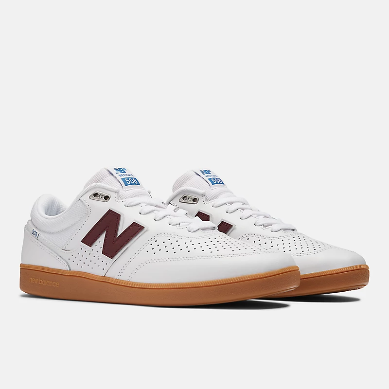 Tricou NB Numeric Brandon Westgate 508 pentru bărbați - Alb cu NB Burgundy