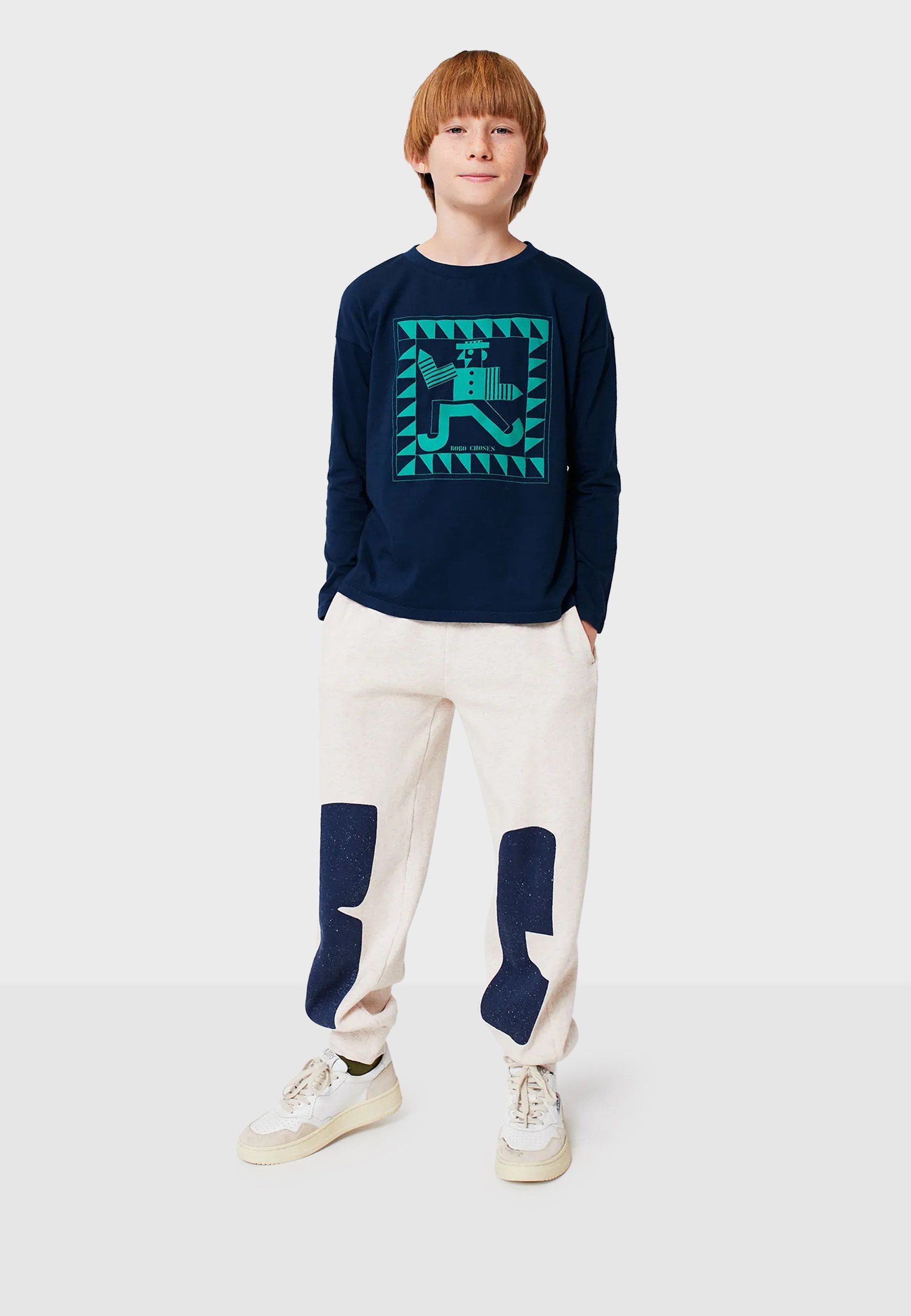 Bobo kiest voor MR PENCIL UNISEX - Top met lange mouwen - middernachtblauw
