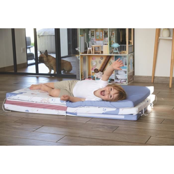 TINEO SCHÄTZE DES OZEANS 5-in-1 Smart Maxi Spielmatte – Multifunktionale Entwicklungsspielmatte – 120 x 180 x 5 cm