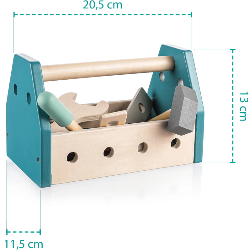 Zopa houten gereedschapskist gereedschapsset