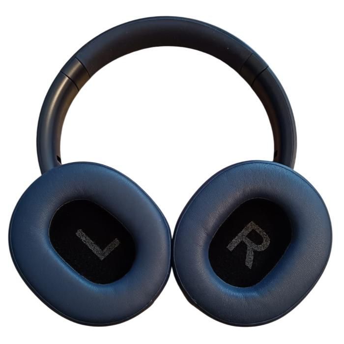Cuffie wireless Bluetooth 5.3 - Cancellazione attiva del rumore - Suono stereo - Microfono integrato - Autonomia della batteria di 40 ore - Blu