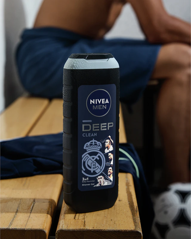 NIVEA MEN Real Madrid Gel de Banho Hidratante 3 em 1