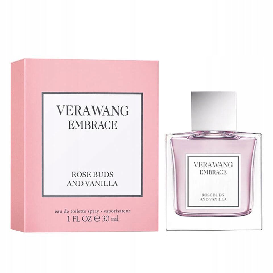 Vera Wang abraza los capullos de rosa y la vainilla.