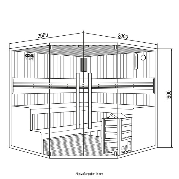 Traditional Sauna Shadow, XL Big