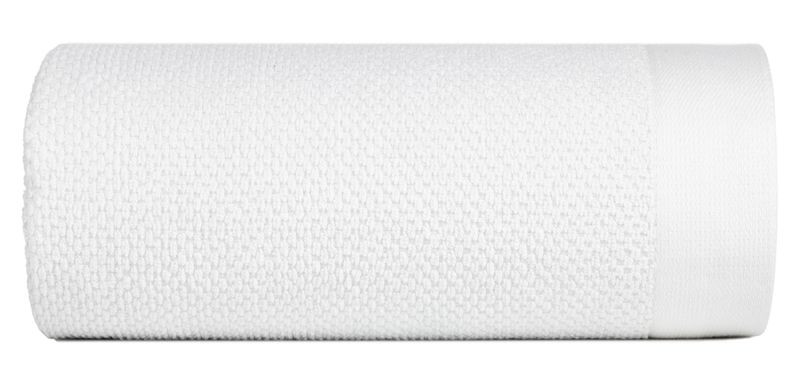 Ręcznik 70x140 biały z efektem ryżowym frotte 550 g/m2