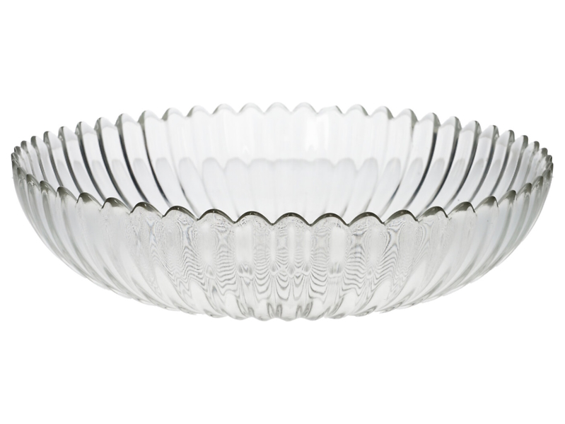 Misa dekoracyjna szklana 30 cm transparentna