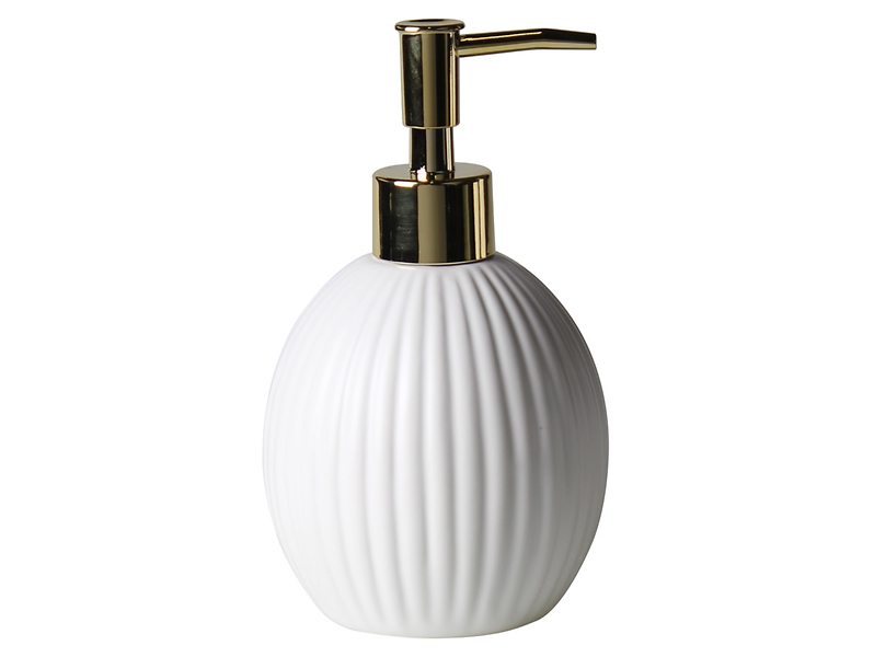 Dozownik do mydła ceramiczny Melo 350 ml biały