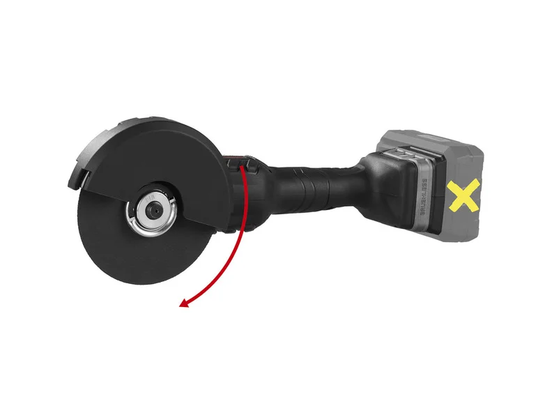 Esmerilhadeira angular sem fio PARKSIDE PERFORMANCE® PWSAP 20-Li E6, 20 V