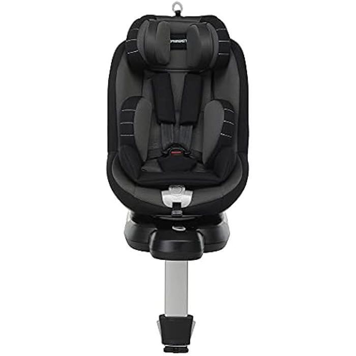 Cadeira auto giratória Foppapedretti Logik I-Size Isofix 360° para crianças de 40 a 105 cm (até 18 kg), preta