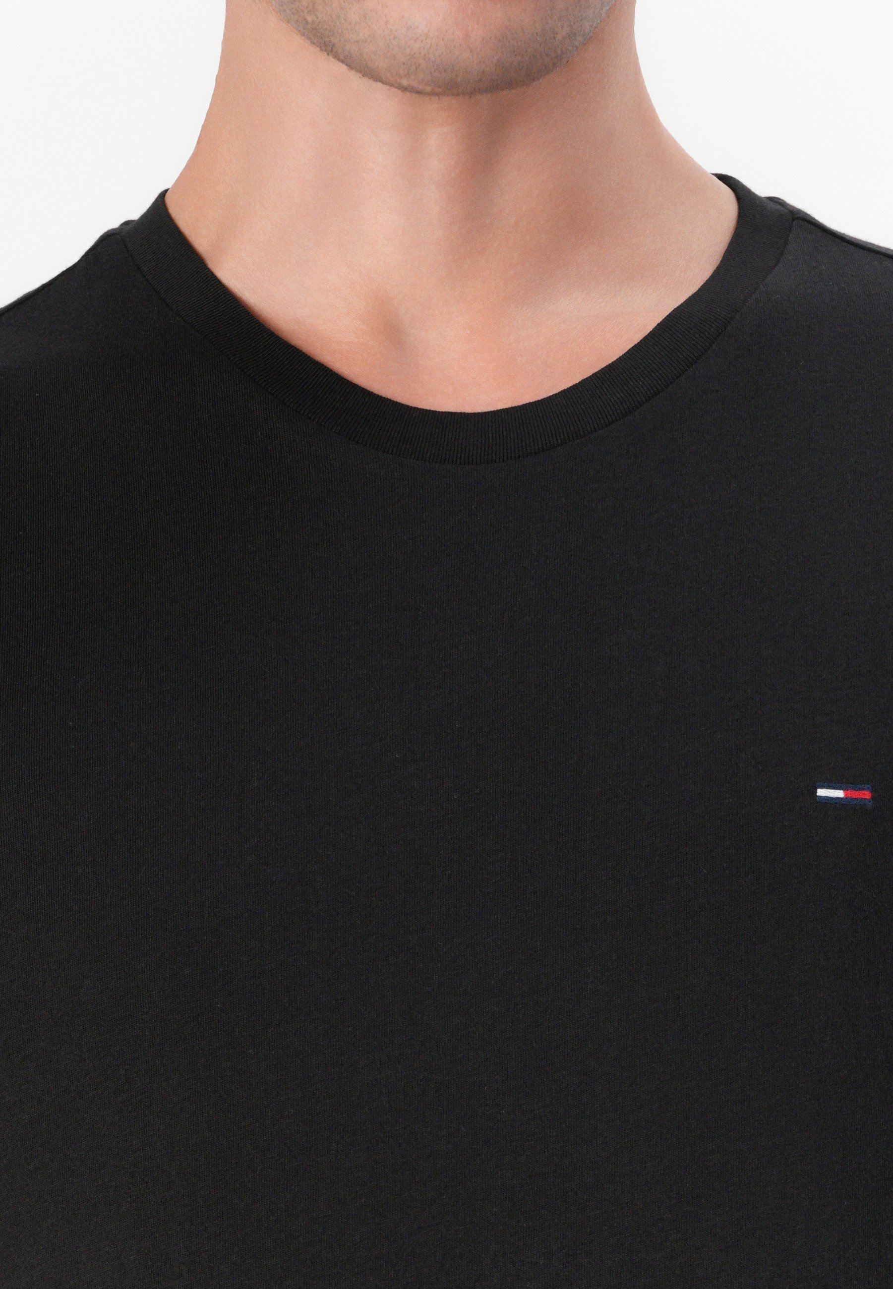 Tommy Jeans Slim T-shirt 3-pack - Basic T-shirt - zwart/grijs/ecru