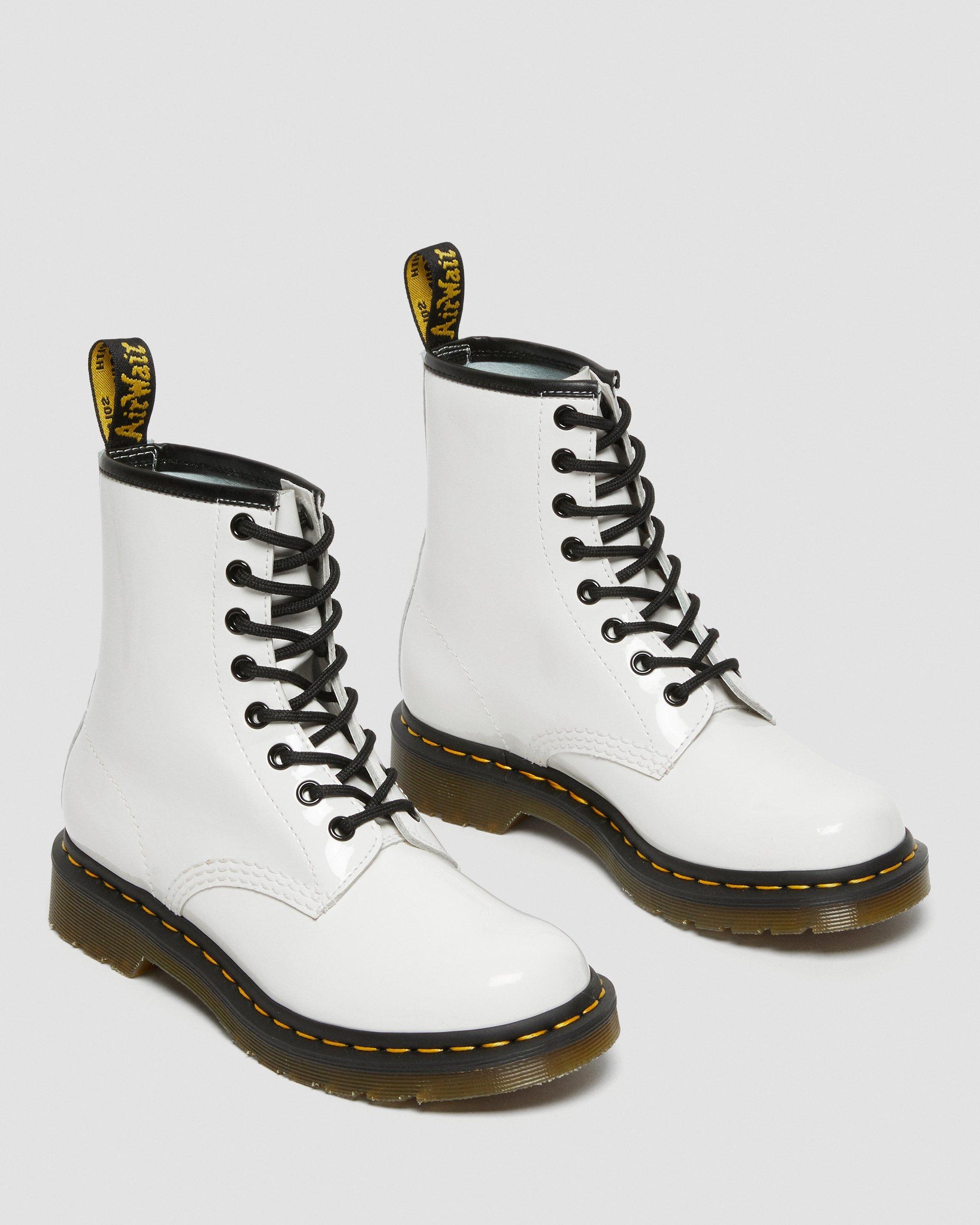 1460 Women's Patent Leather Lace Up Boots