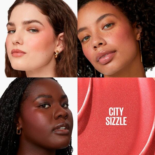 „Maybelline New York Sunkissed 6 City Sizzle“ skysti švytėjimo suteikiantys skaistalai, 6,8 ml