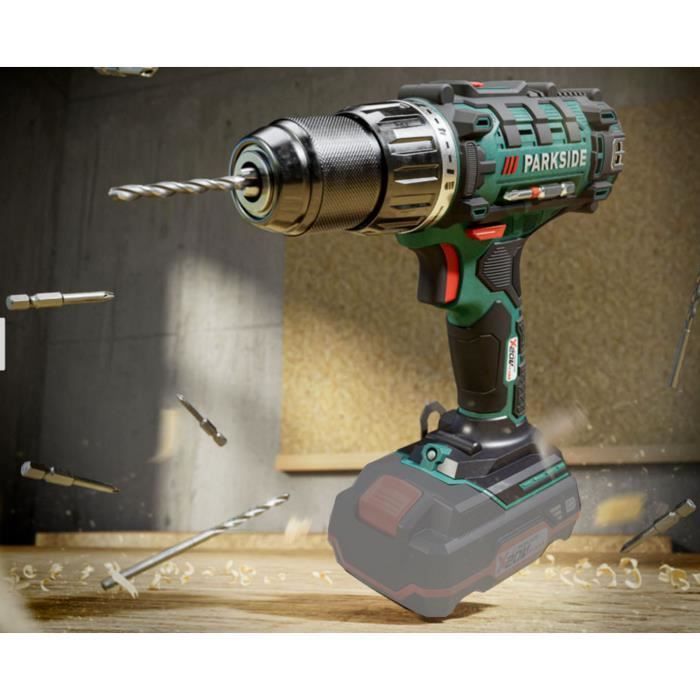 Perceuse Visseuse - PARKSIDE - PABS 20-Li E6 - 20V - Mandrin à serrage rapide - 2 vitesses