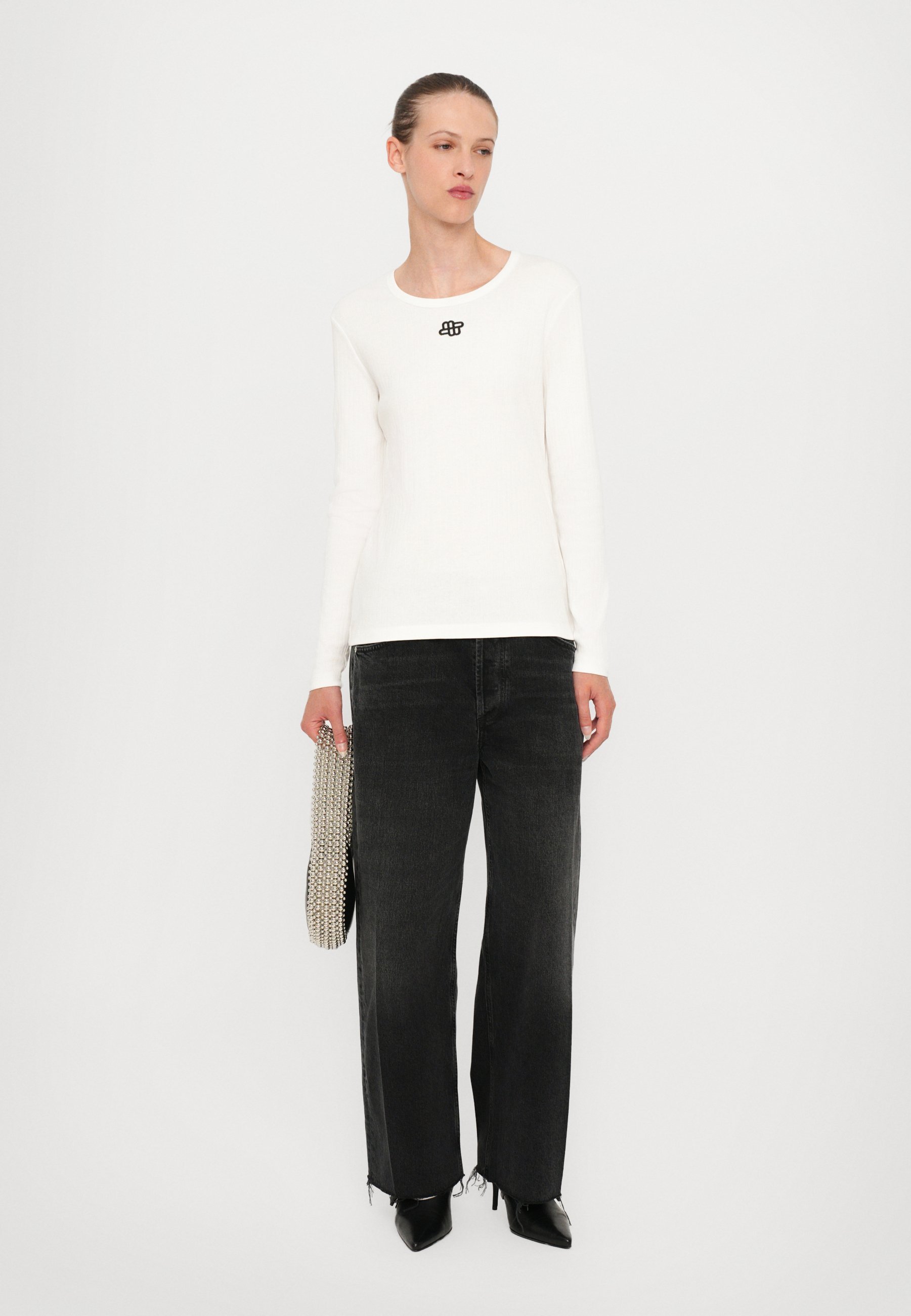 MUNTHE POTE - Maglia a maniche lunghe - bianca
