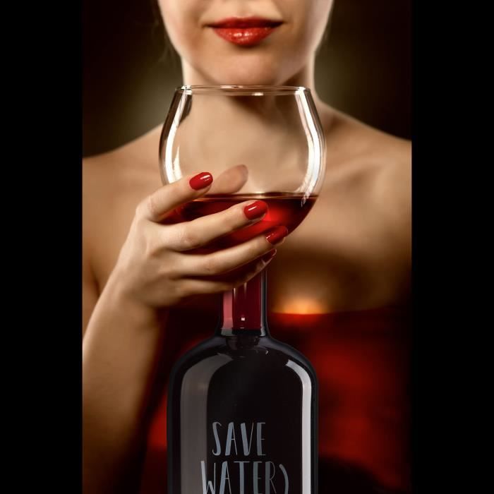 Copa de vino - DIMONO - Jumbo - 750 ml - Bolas de limpieza incluidas - Cristalería