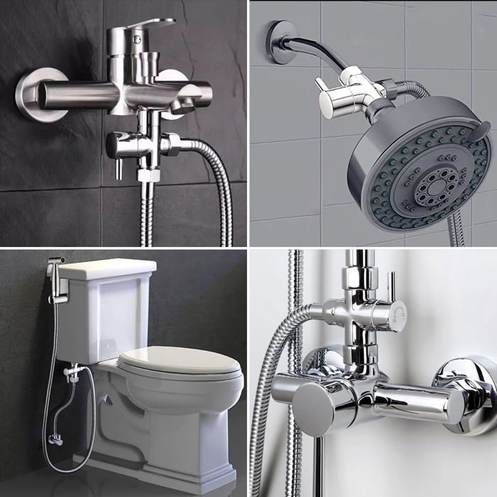 Bidet Head - Stainless Steel - No Drilling Required - Self-Cleaning Sprayer - Feminine Hygiene - 1.47 lbs