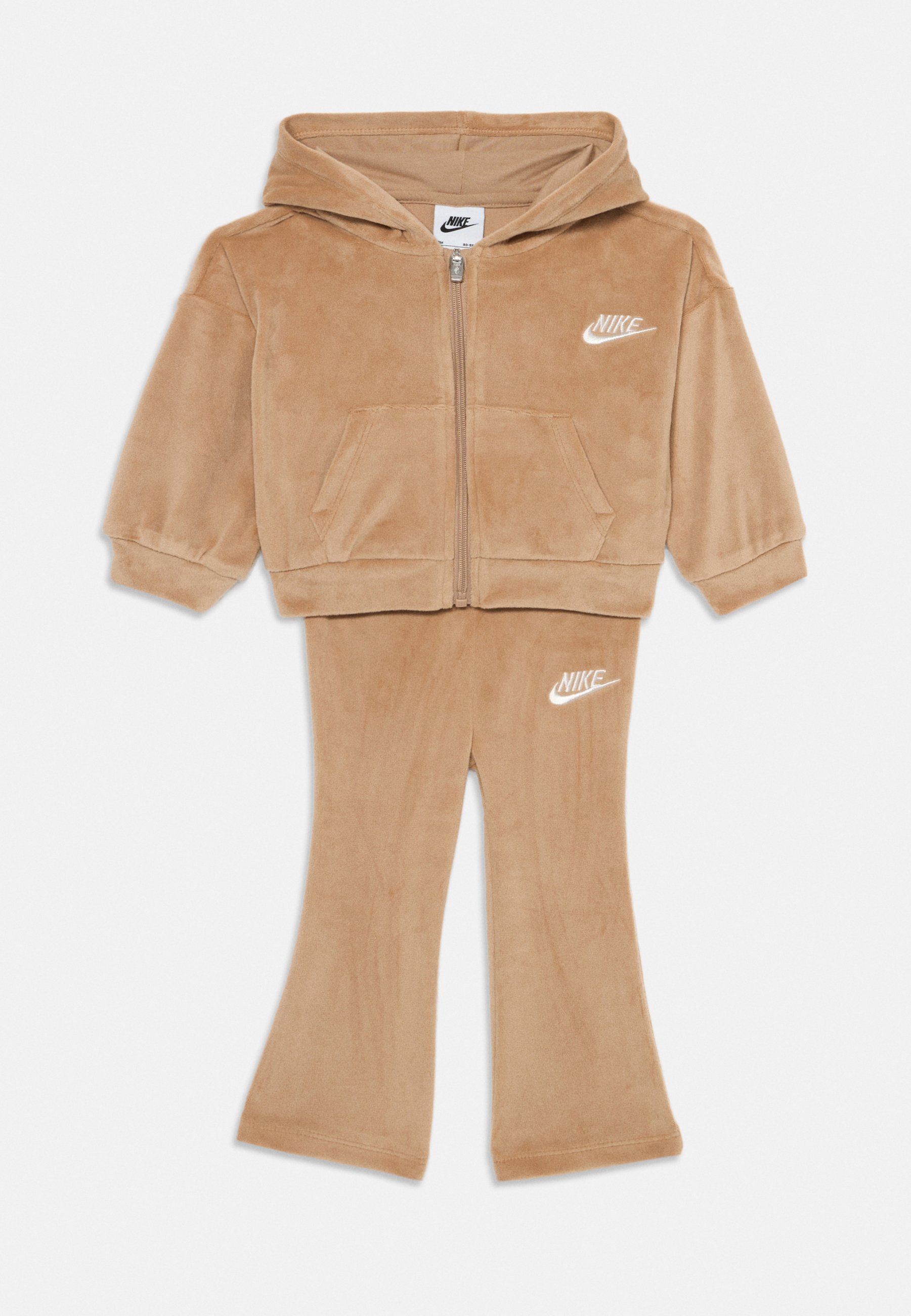 Nike Sportswear FLARE SET - Sportiniai kostiumai - kanapės spalvos