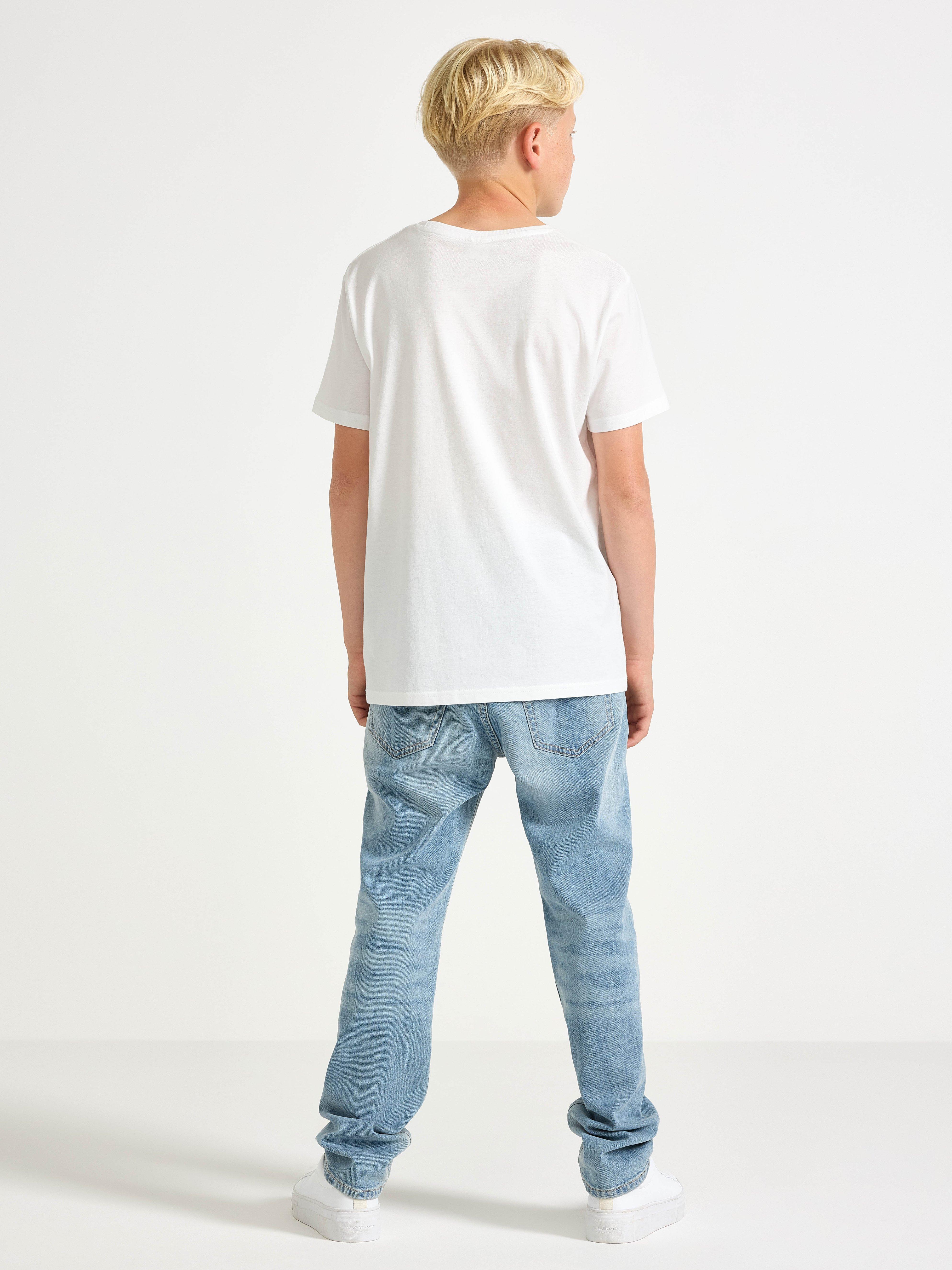 STAFFAN Jeans rectos de corte regular, mezclilla clara
