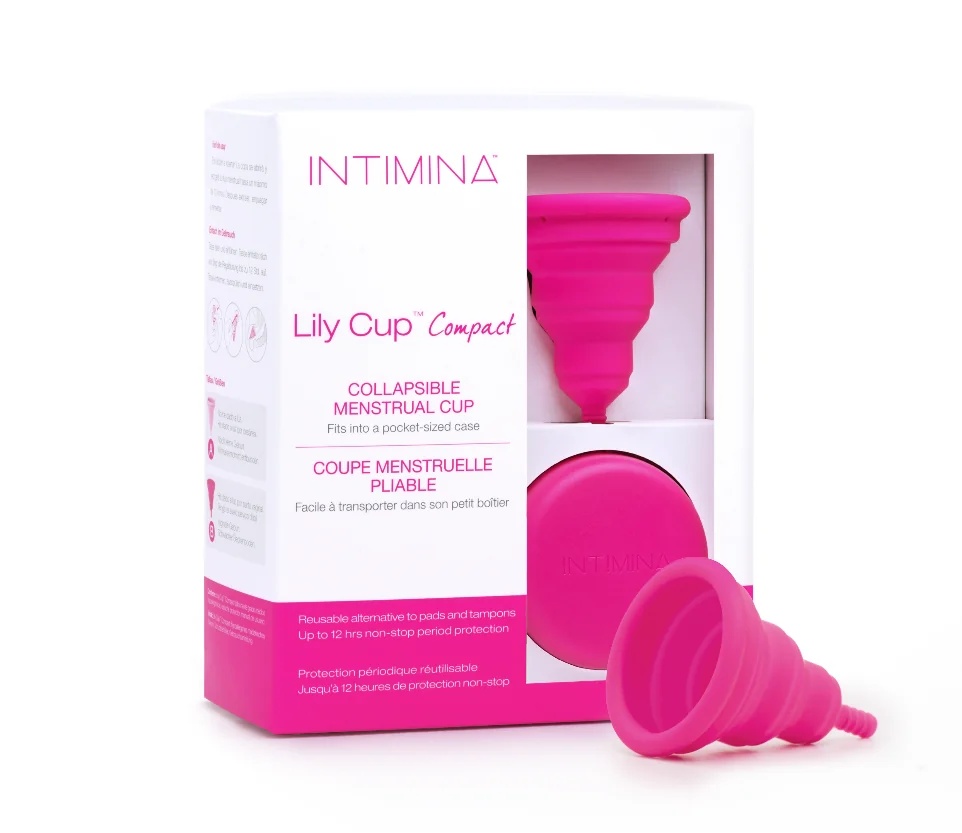 INTIMINA Copa menstrual compacta de silicona Lily Cup, talla B