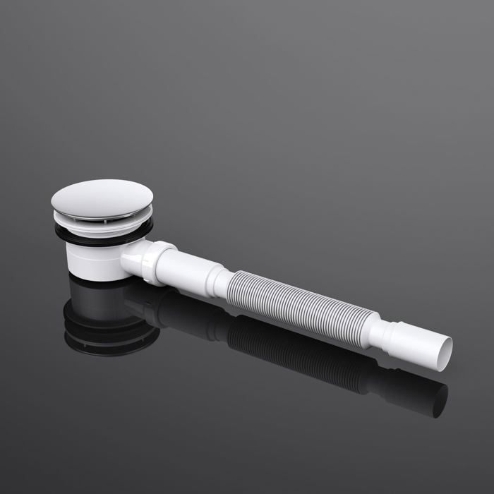 Plato de ducha Doporro Lucia04AR, acrílico, antideslizante, blanco, plano, rectangular, 75x80x4cm, con desagüe AL01.