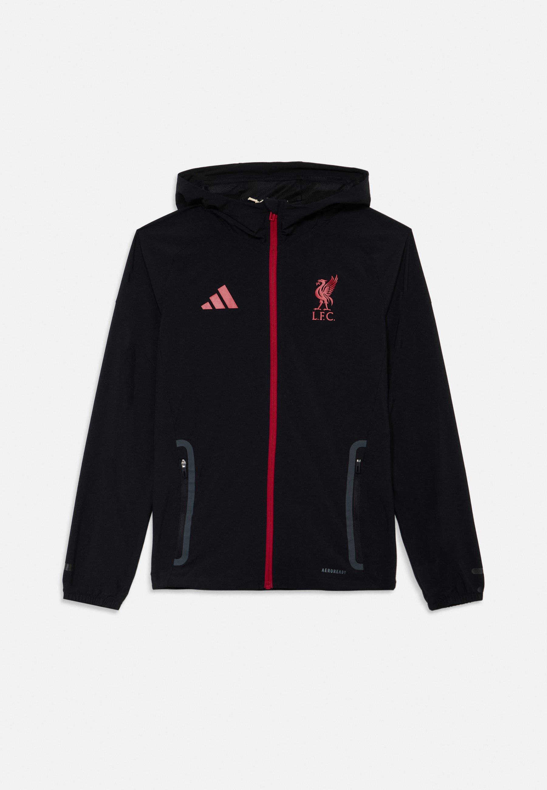 adidas Performance LIVERPOOL FC TIRO COMPETITION TECH TRACK JACKET UNISEX - Verryttelytakki - black/mansikkapunainen
