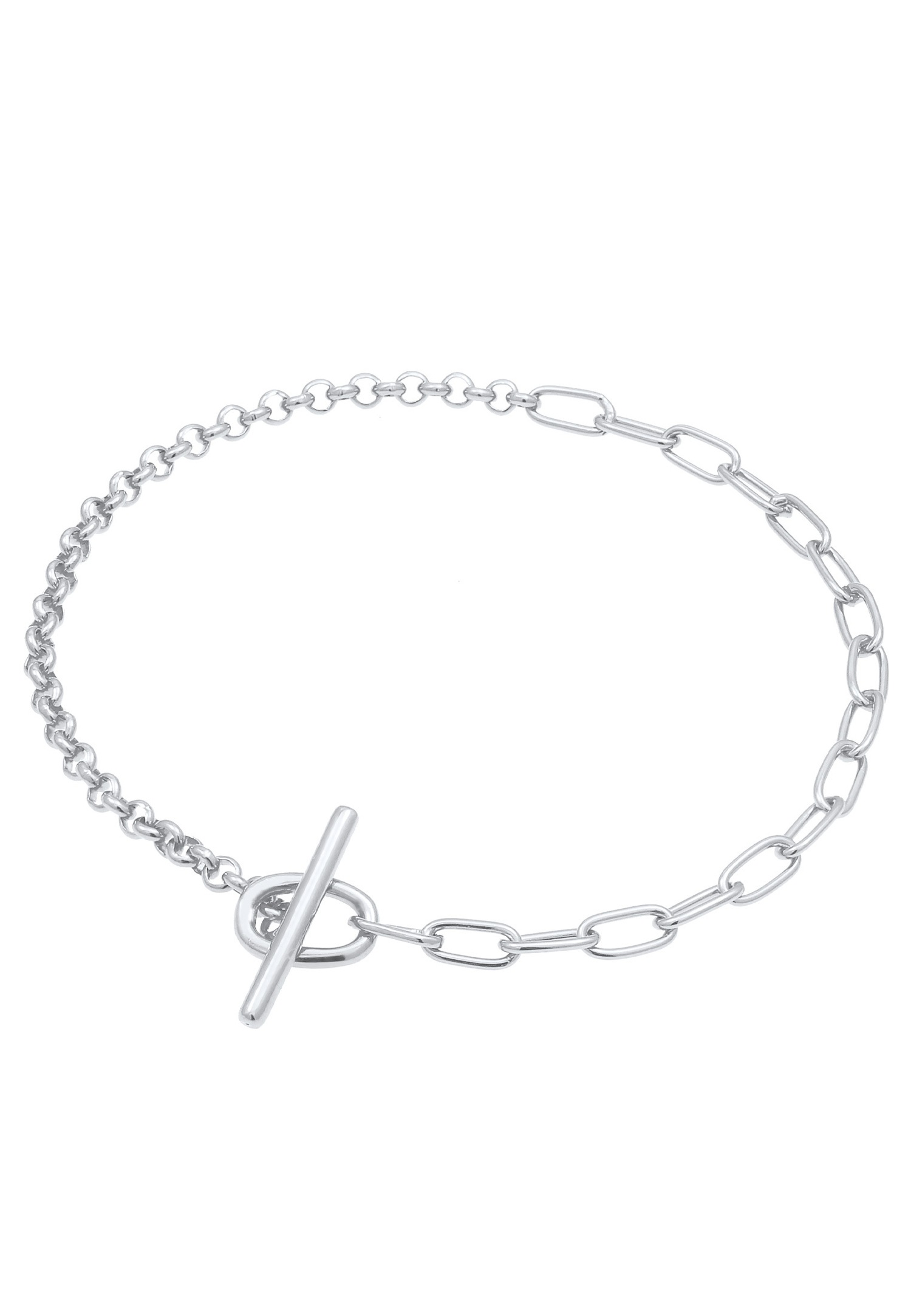 Elli Collier femme Figaro Basic Fermeture à barre en argent 925 Sterling