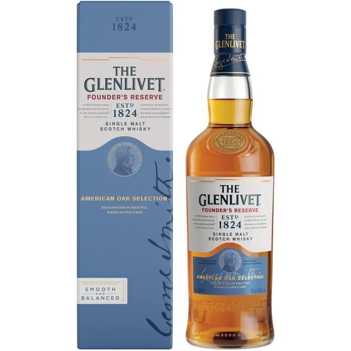 The Glenlivet - Founder's Reserve - Whisky escocés Single Malt - 40,0% Vol. - 70 cl