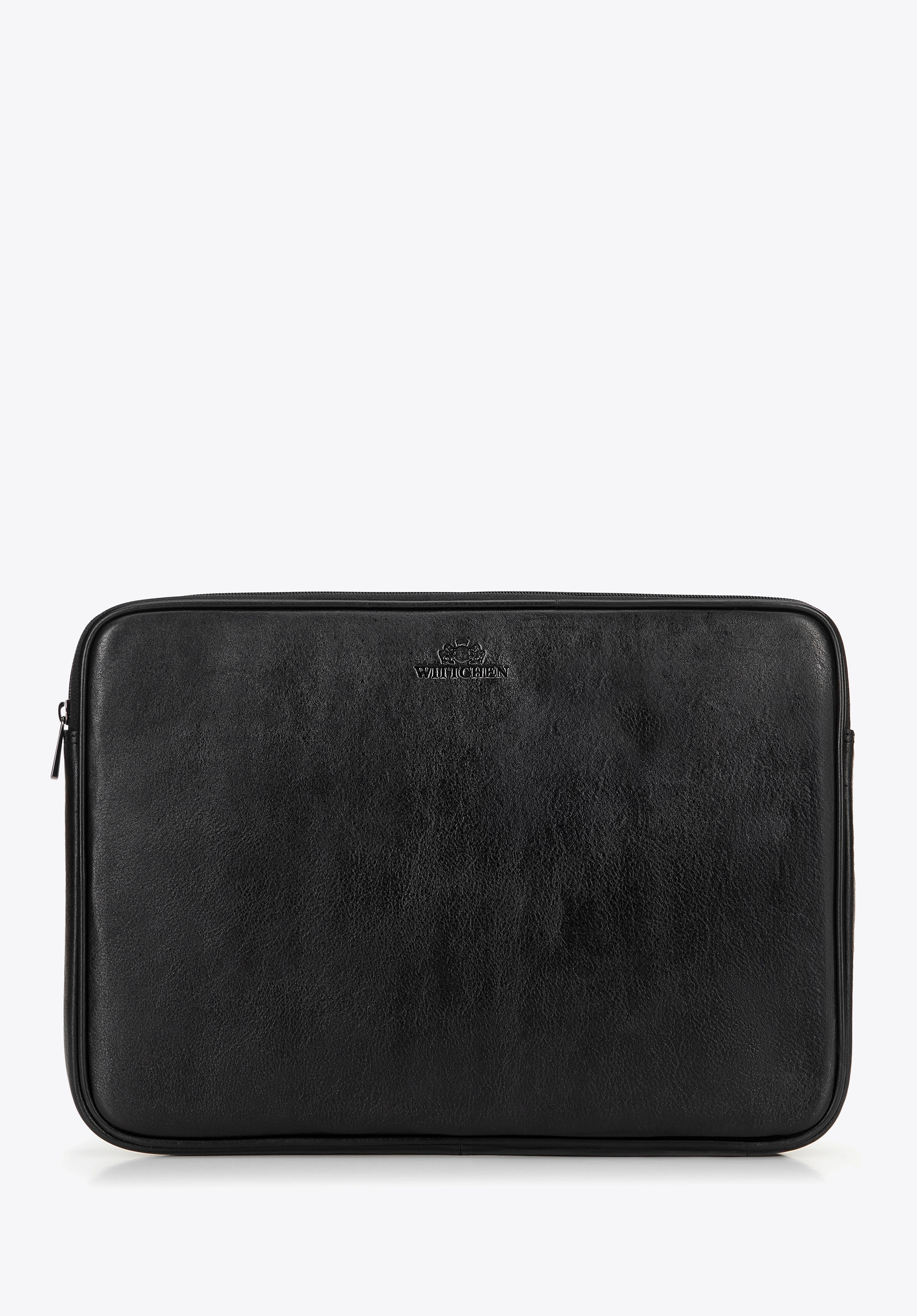 Pokrowiec na laptopa 15,6” ze skóry naturalnej czarny