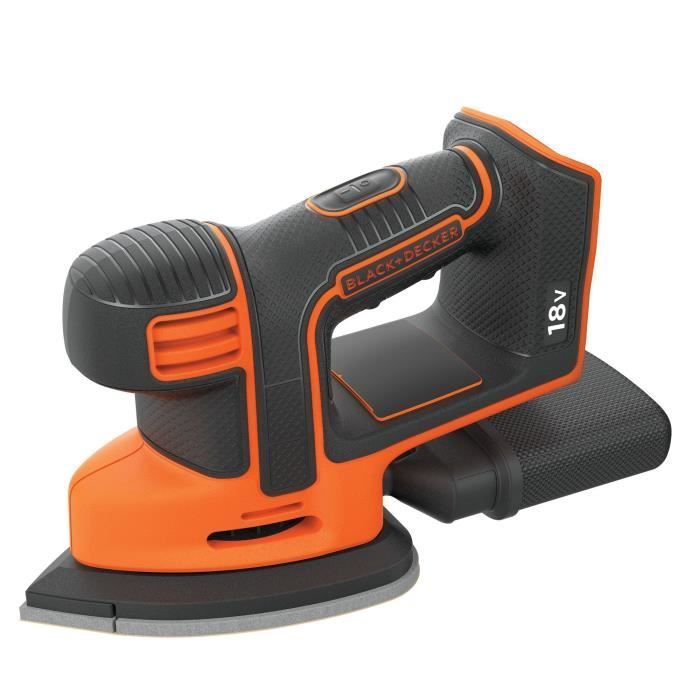 Ponceuse de détail sans fil - BLACK+DECKER  - BDCDS18N-XJ - 18V - 6 abrasifs - sans batterie