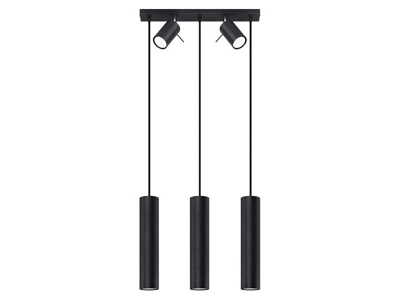 Lampa wisząca Ring 5-punktowa stalowa czarna