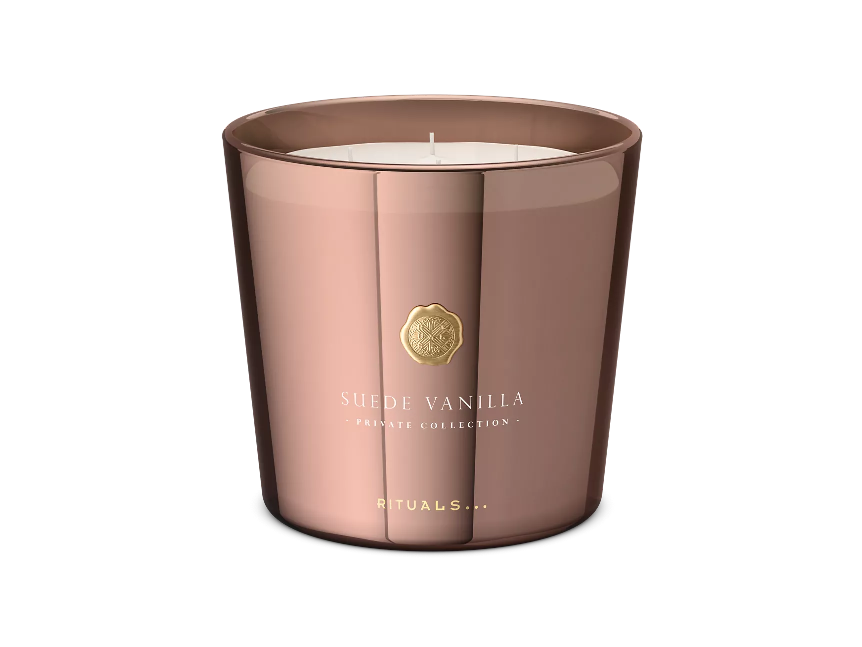 Bougie parfumée à la vanille et au daim, grand format, collection privée, geurkaars, 1600 g