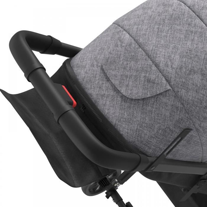 YQINGMAOY - DUBBELDOELEINDEN KINDERWAGEN MET ZITJES - ERGONOMISCH ONTWERP - BETROUWBAAR - 30*68*98 CM - GRIJS