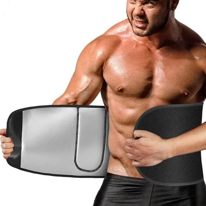Cinturón de sudoración - Iones de plata - Adelgazante - Abdomen plano - Fitness - Transpirable