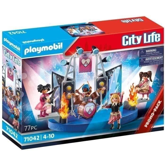 PLAYMOBIL 71042 Rock Band, Confezione promozionale Musicisti, City Life School, Età 4+