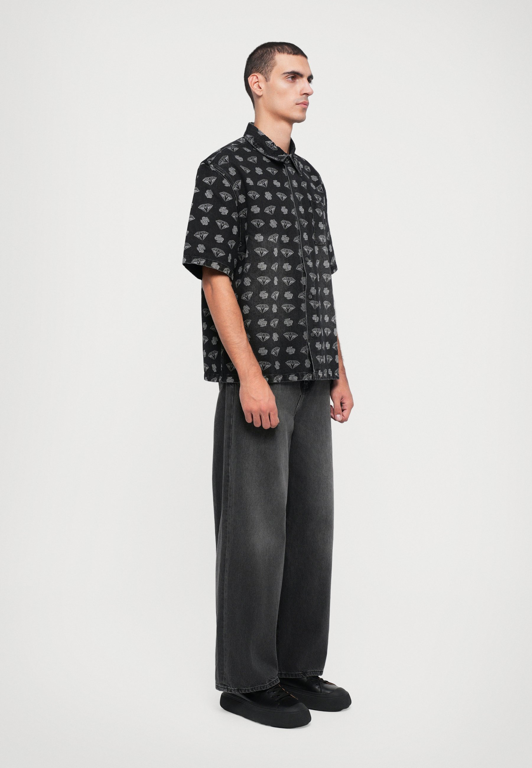 Billionaire Boys Club DIAMONDS DOLLARS OVERSIZED SHIRT - Shirt - zwart