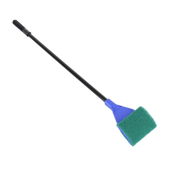 Juego de herramientas 5 en 1 para la limpieza de acuarios: cepillo, rastrillo para grava, red, tenedor y esponja.