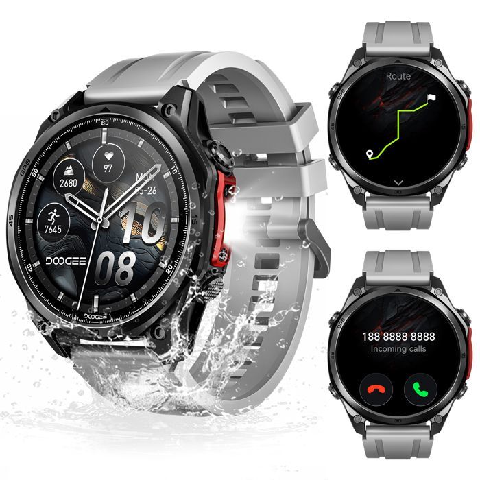 Montre Connectée - DOOGEE - Anywise W1 Pro - Écran 1,43