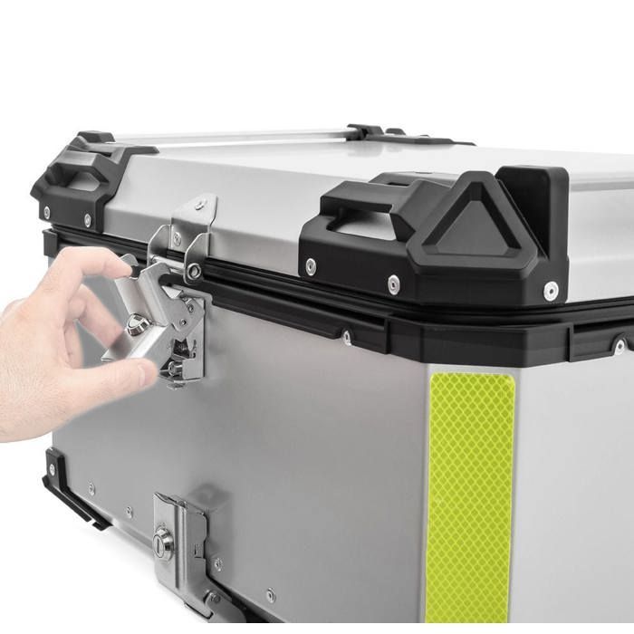 Top case aluminium moto Bagtecs XB65 - 65 Litres - Étanche - Résistant - Fixation par œillets