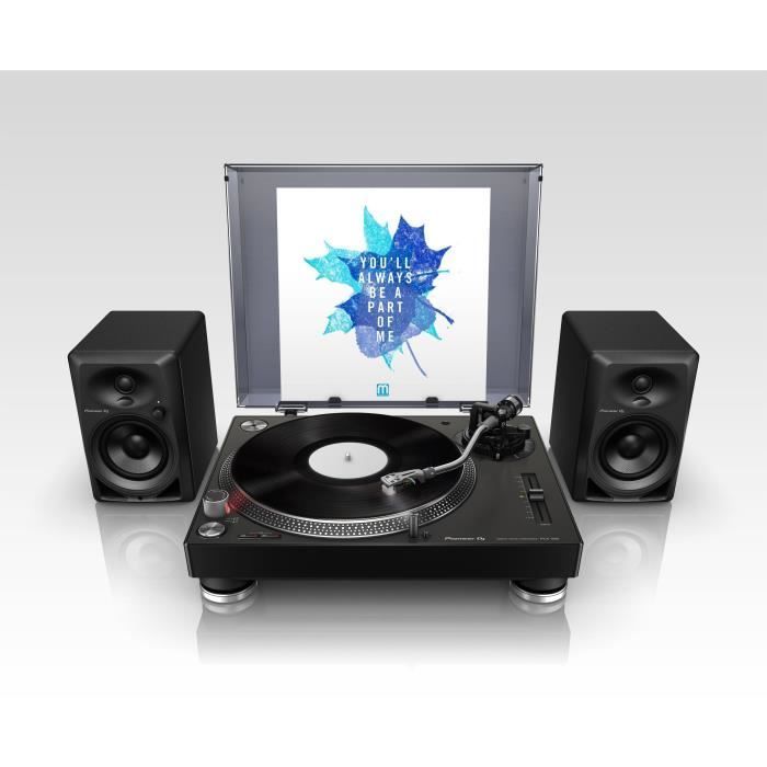 Turntable - PIONEER DJ - PLX-500-K - Analog Sound - 1 USB Output - Black