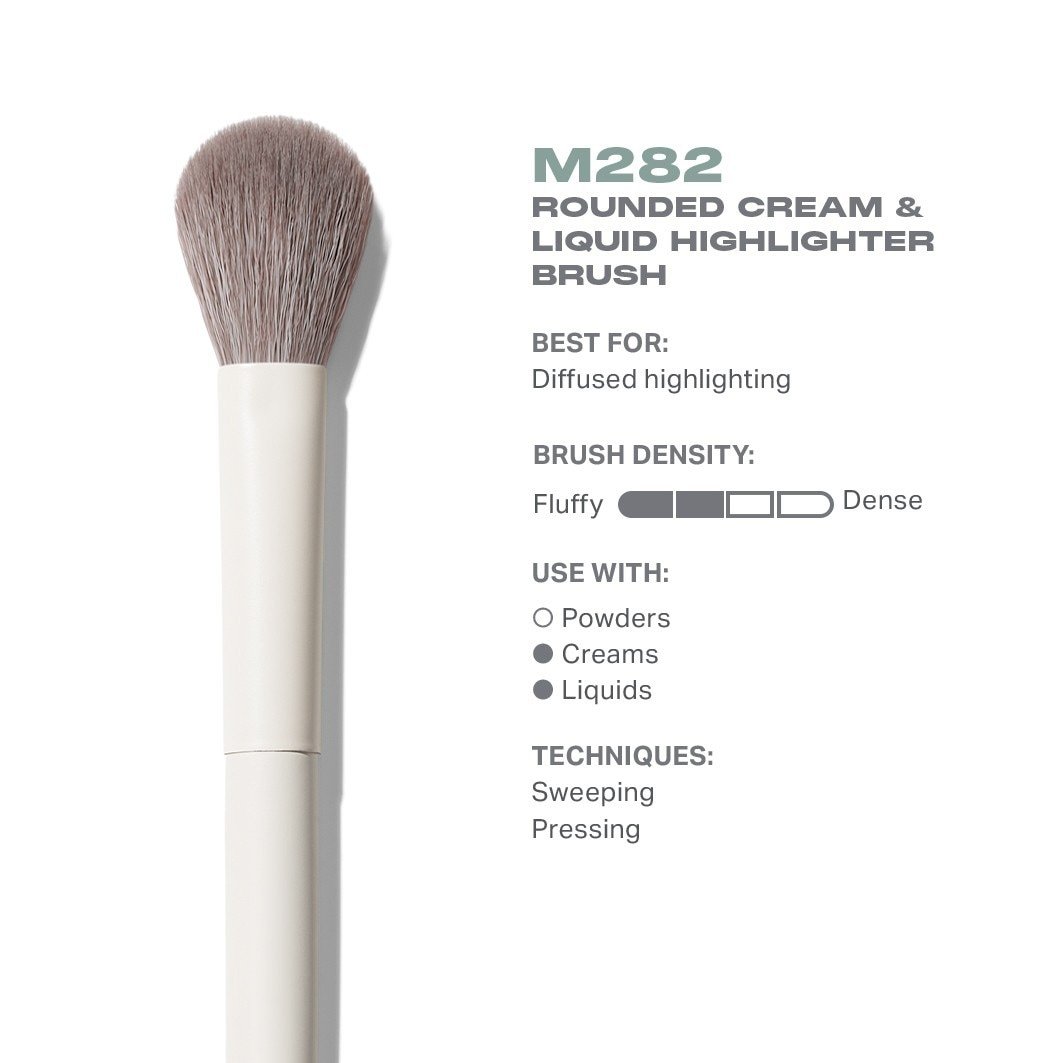 Morphe Rouge Brush M282, okrugli kist za kremasti i tekući highlighter – 1 komad