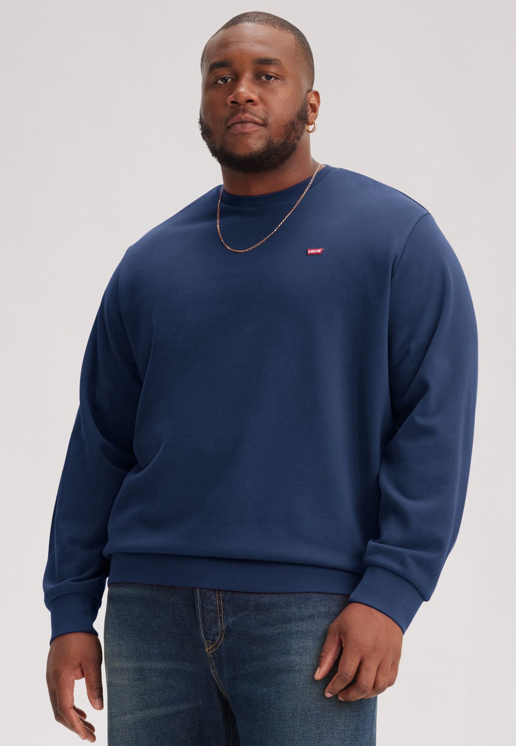 Levi's® Plus ORIGINAL CREW - Sweat-shirt - Blazer bleu marine
