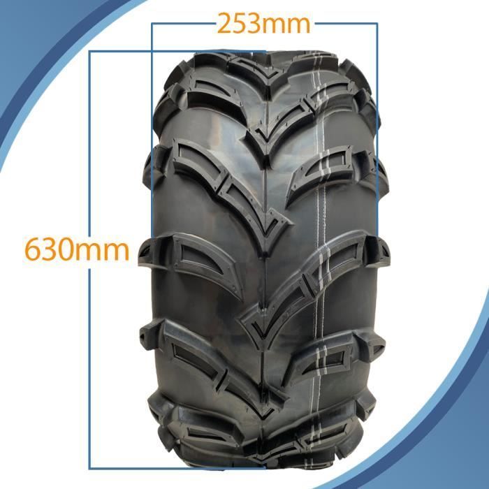 ATV Quad Tires - Wanda - P377 - 25x10.00-12 - 6PLY - Road-Marked Legal 50J