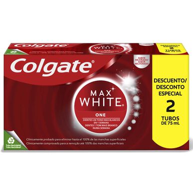 Colgate Max White -valkaiseva hammastahnapakkaus 2 x 75 ml 2 x 75 ml
