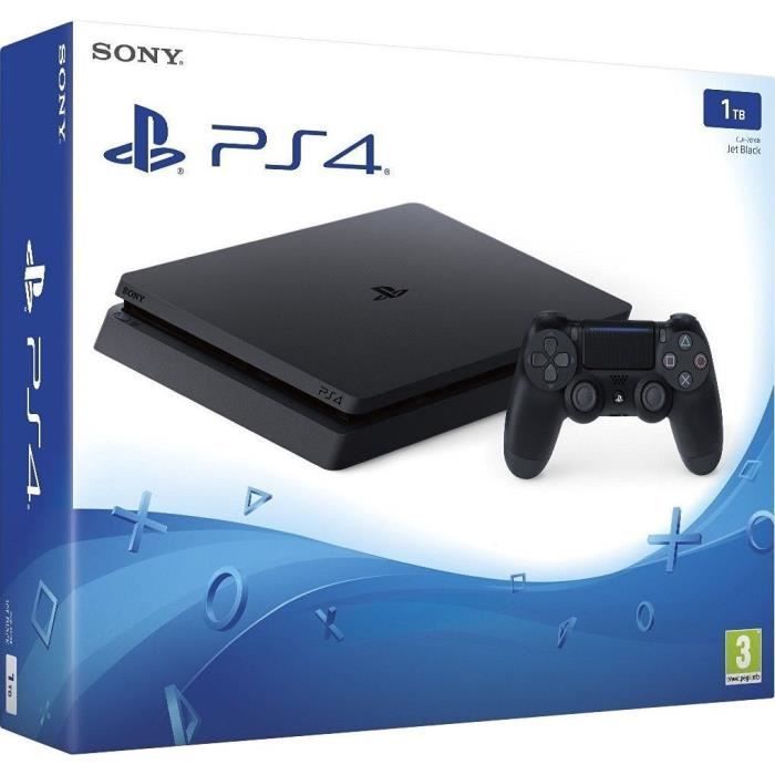 SONY PlayStation 4 Slim 1 To noir - Reconditionné - Etat correct