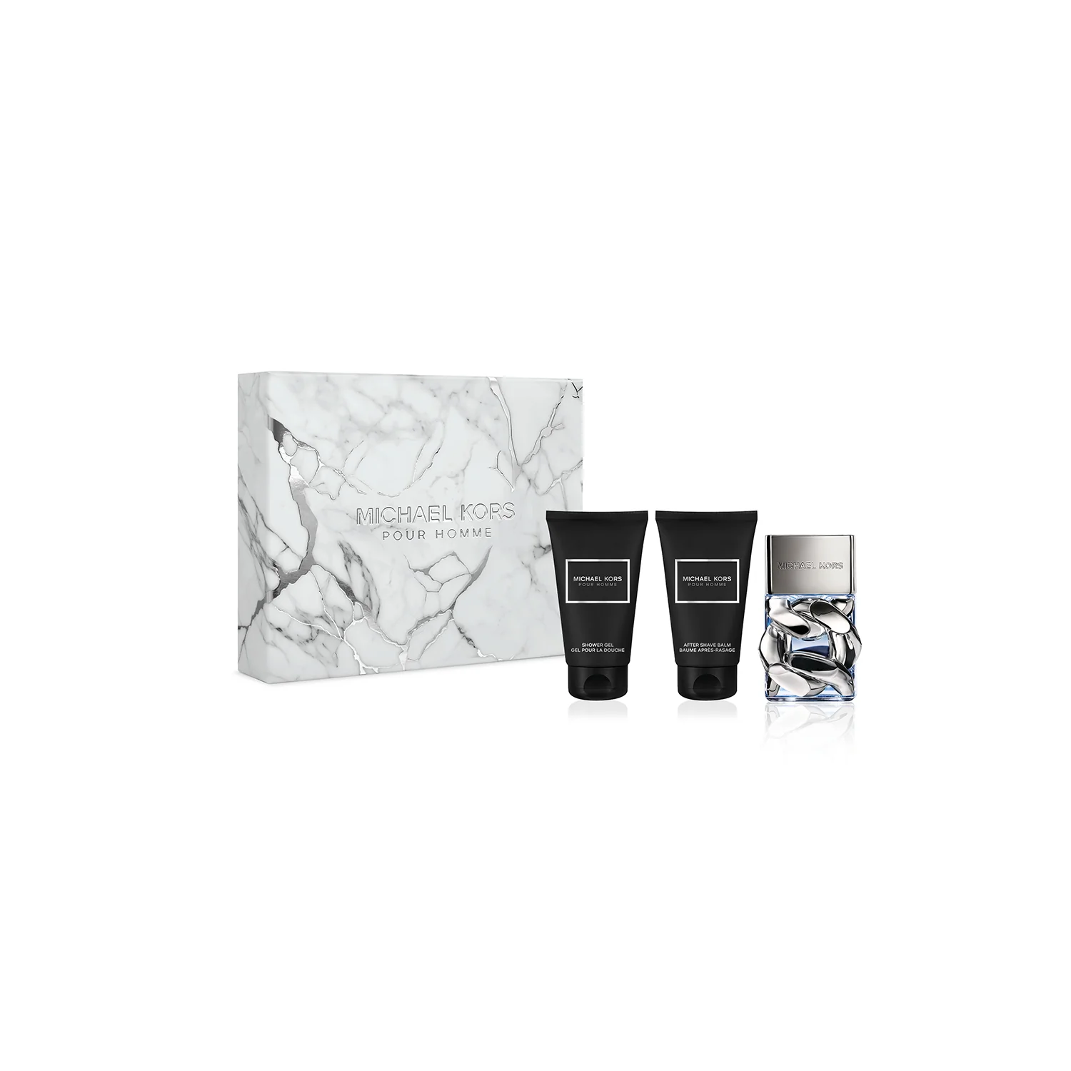 Pour Homme COFANETTO REGALO Michael Kors Pour Homme Eau de Parfum, Shower Gel e Balsamo Dopobarba - Cofanetto Profumo Uomo, Eau de Parfum