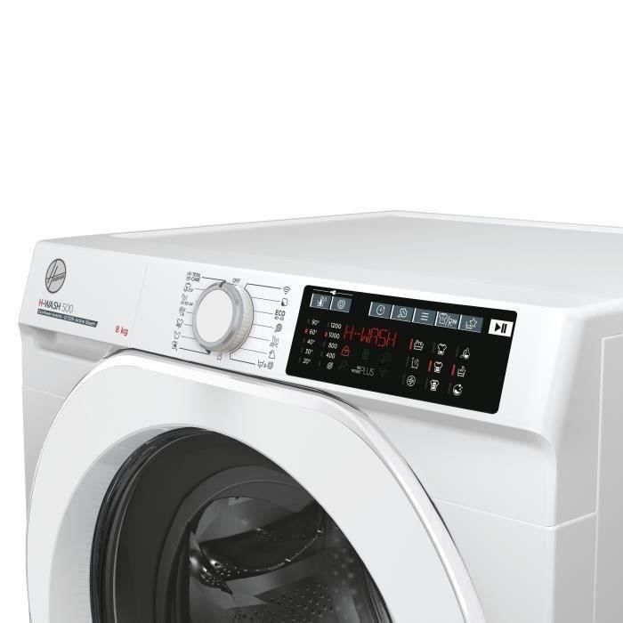 HOOVER H-WASH 500 HW 28AM/1-S Front-Loading Washing Machine - 8 kg - Induction - 1200 rpm - Energy Class A - Connected - Steam - White