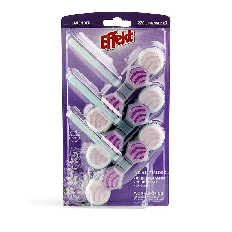 Effekt WC-block 3-pack Lavendeleffekt