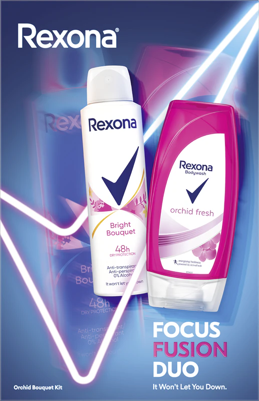 Conjunto de presente Rexona Bright Bouquet para mulheres