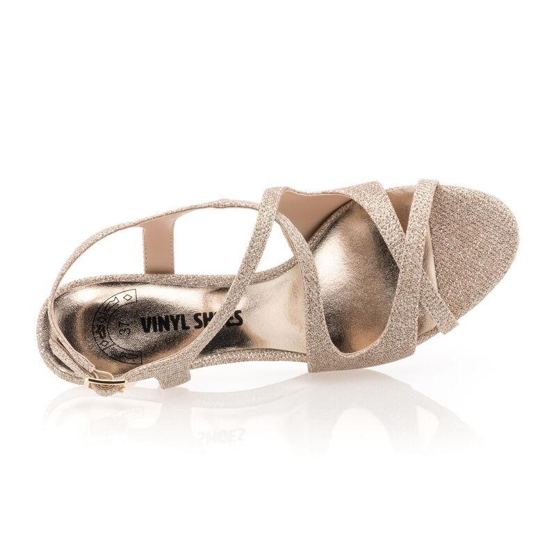 Sandalias amarillas para mujer / Zapatos de punta abierta
